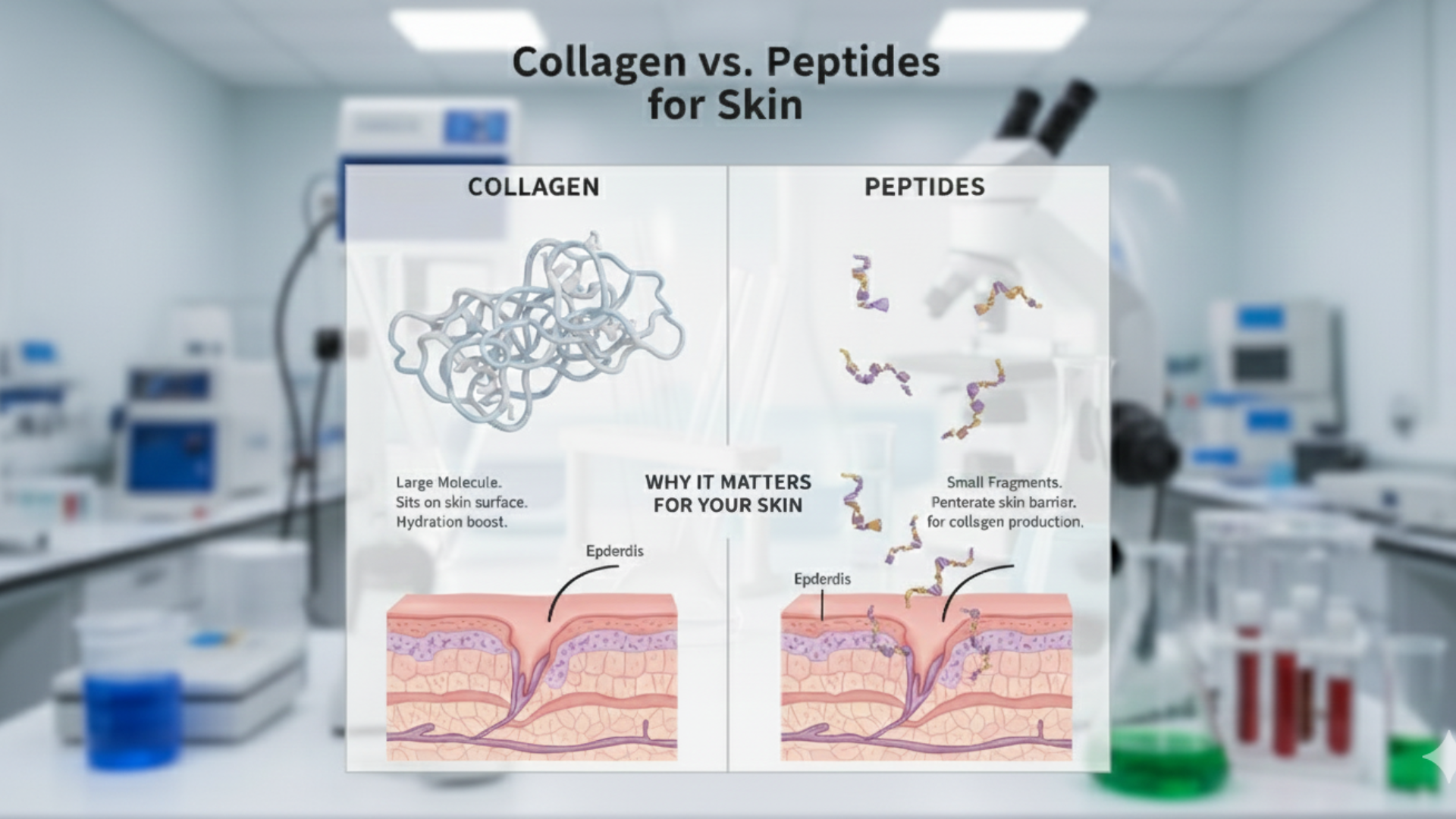 Why Comparing Collagen vs Peptides Matters for Skin?